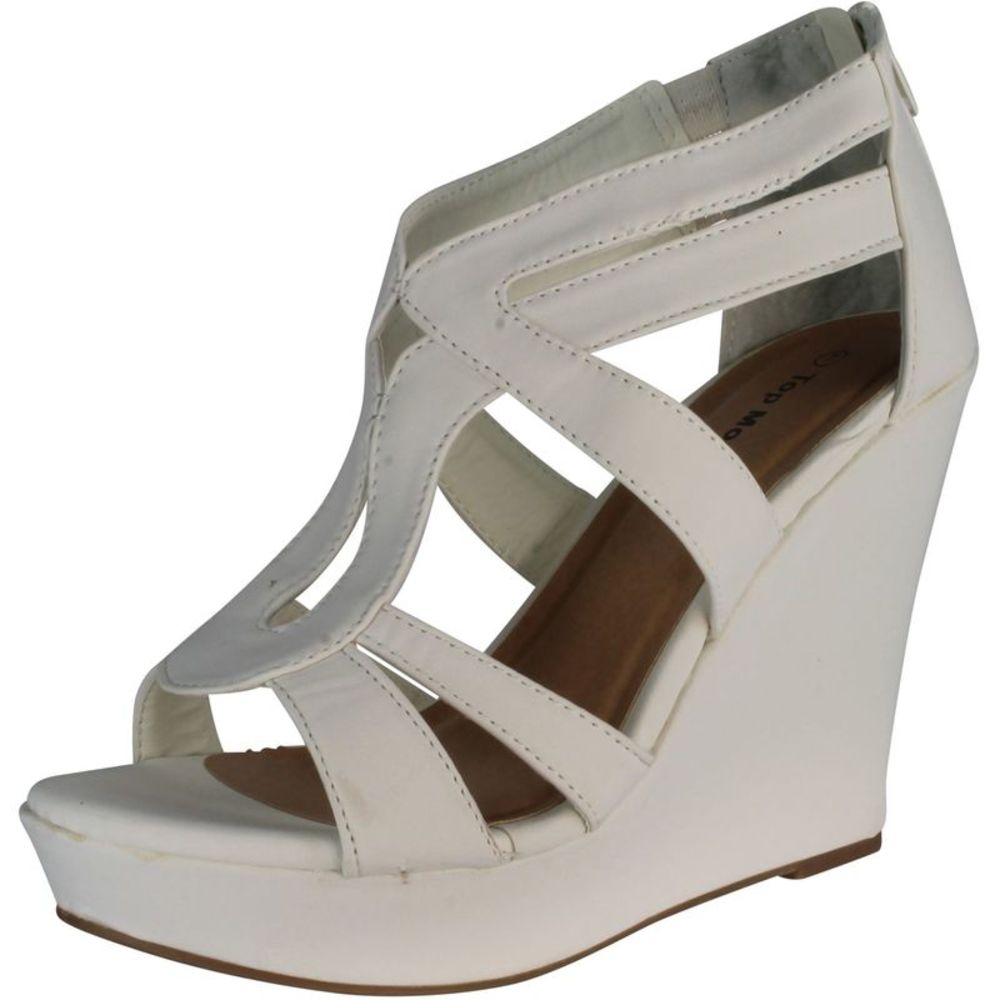 Top Moda Lindy-3 White Womens sandals 6 NEW